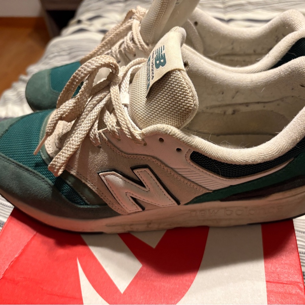 New Balance Teal and White Athletic Shoes